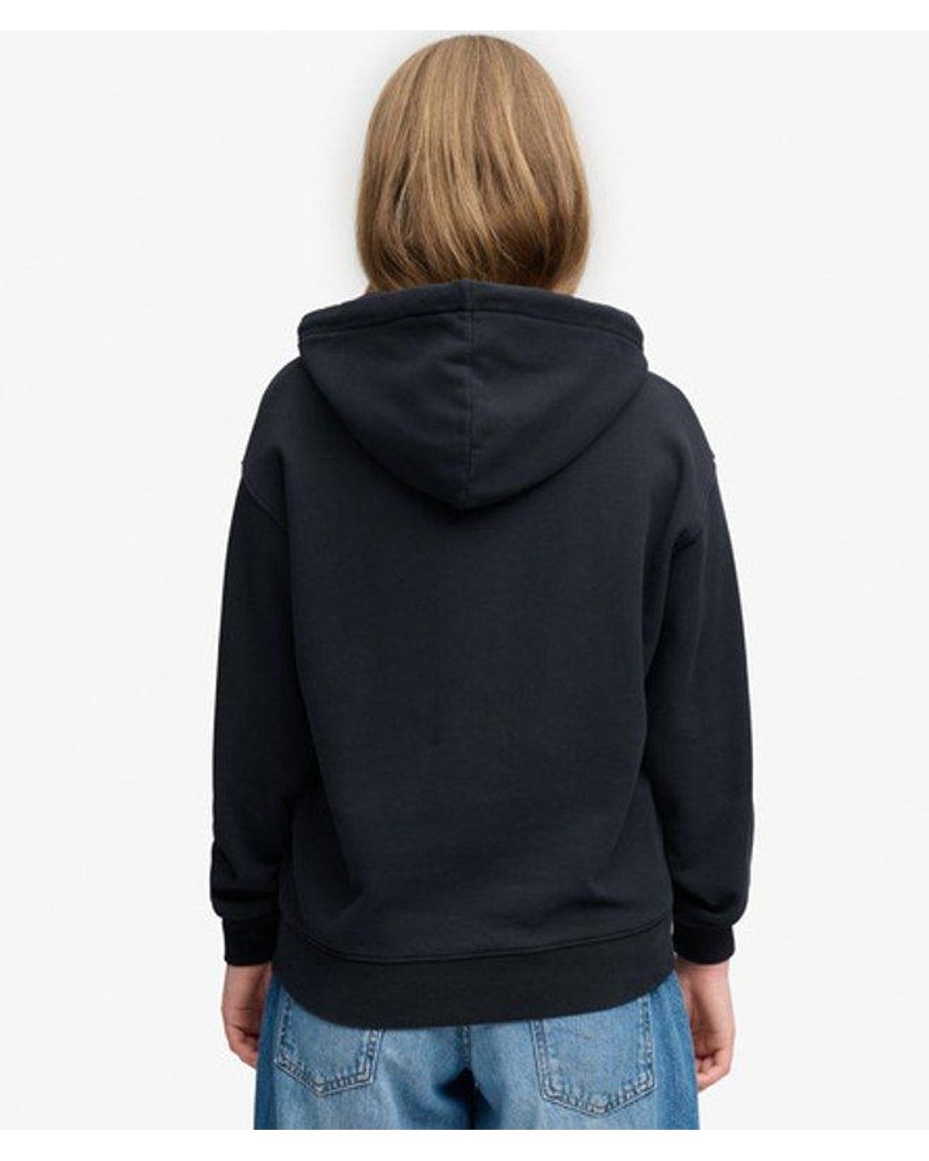 Superdry Blue & Co Athletic Flock Hoodie