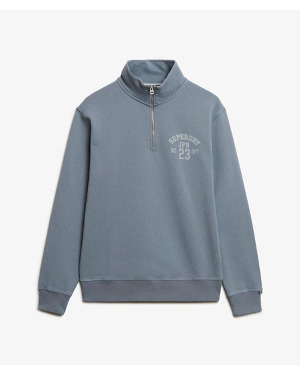 Superdry Blue & Co Athletic Essentials Half Zip Sweatshirt for men