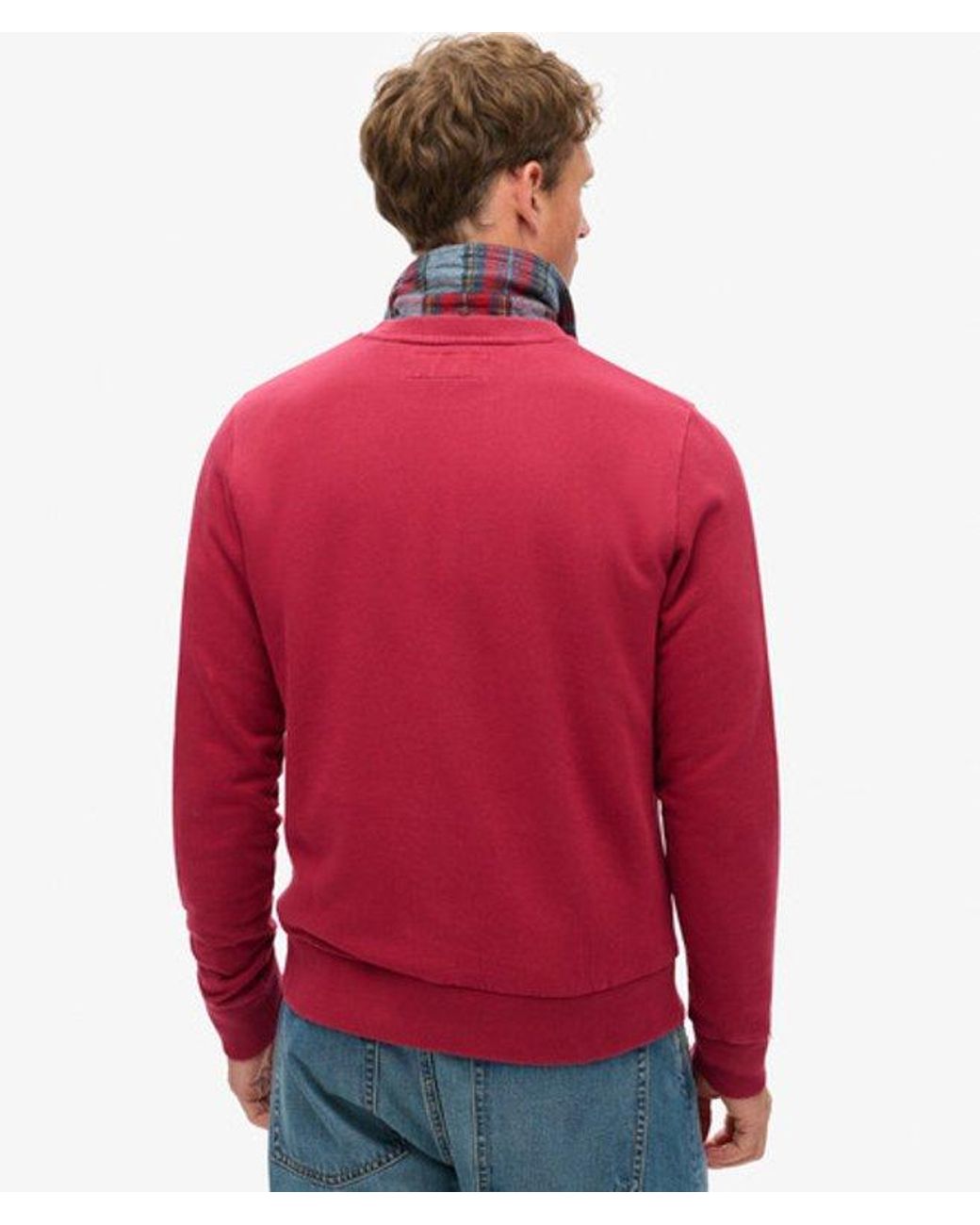 Superdry Red & Co Athletic Printed Sweatshirt for men