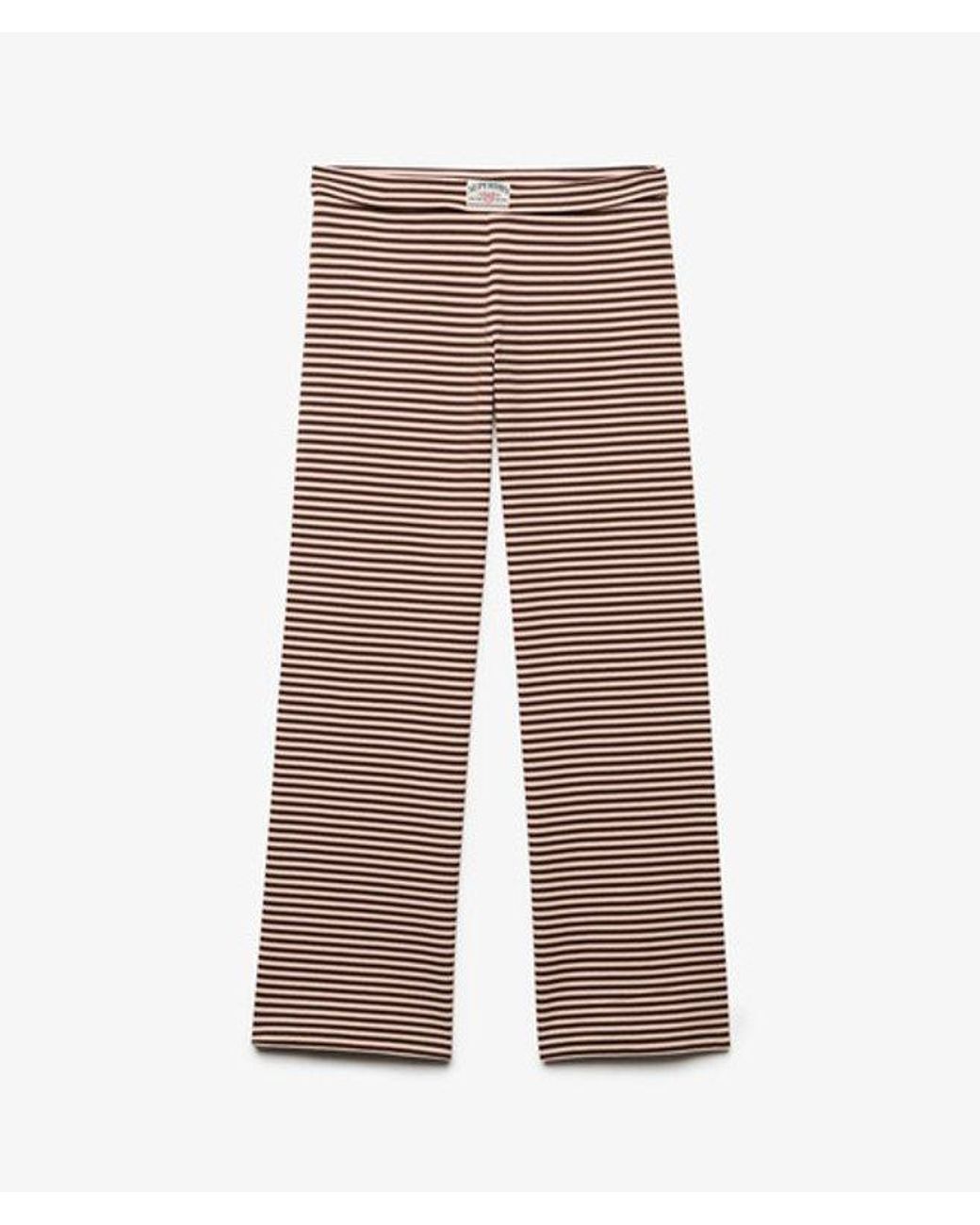 Superdry Athletic Essentials Jerseybroek Slanke Pasvorm in het Brown