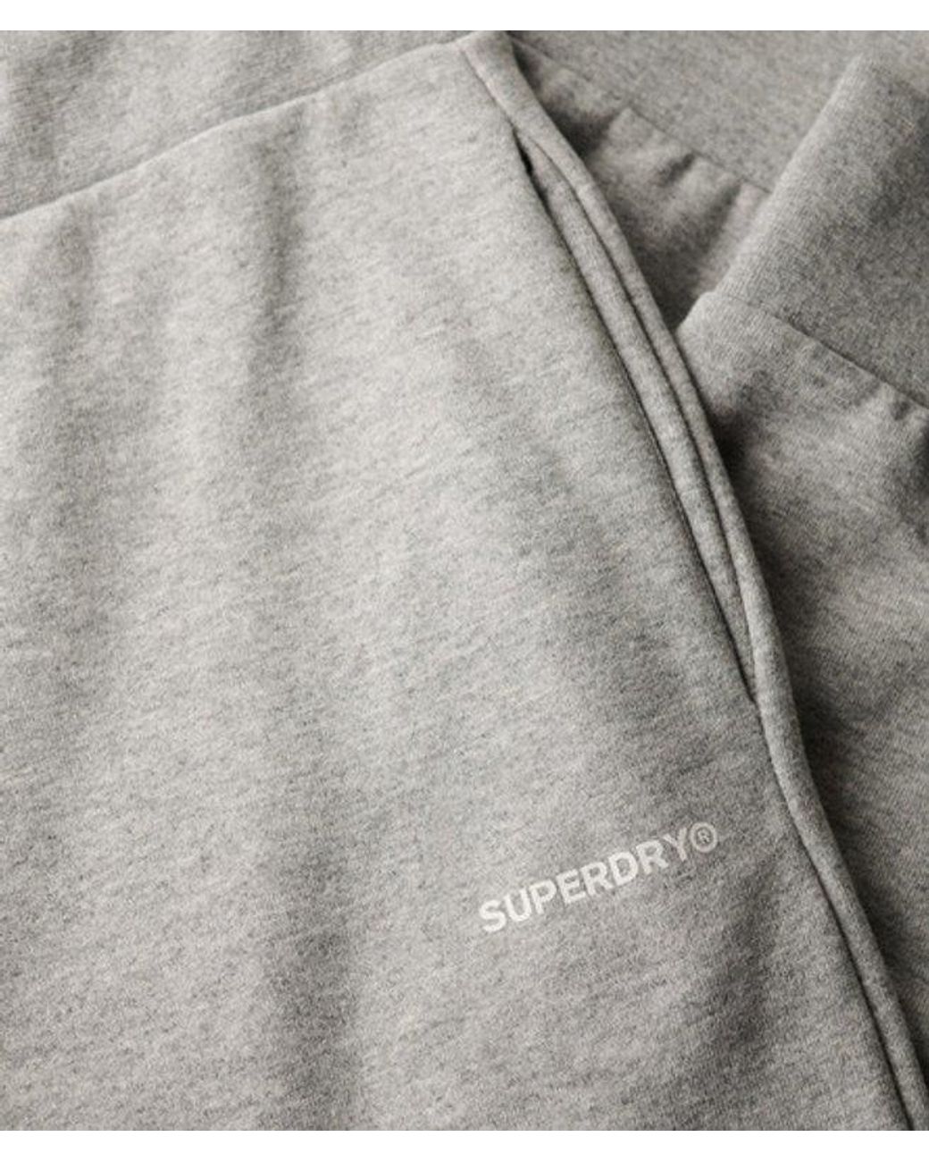 Superdry White Plain Joggers for men