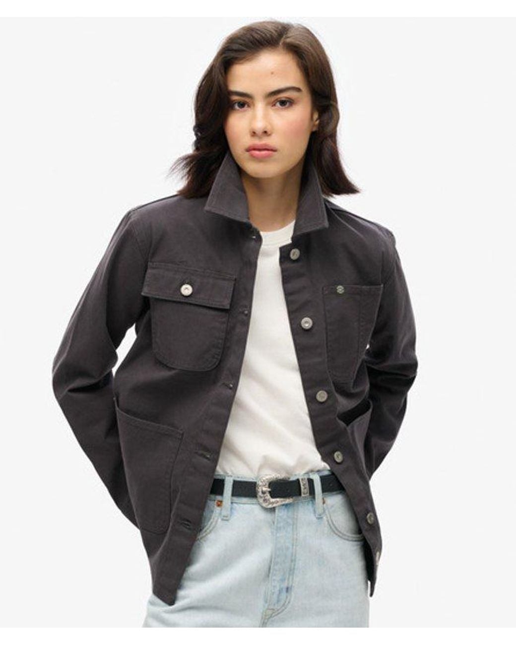 Superdry Black & Co Embroidered Chore Jacket