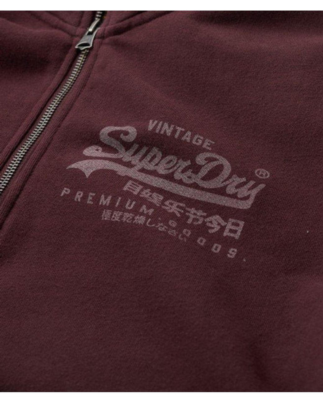 Superdry Red & Co Classic Graphic Half Zip for men