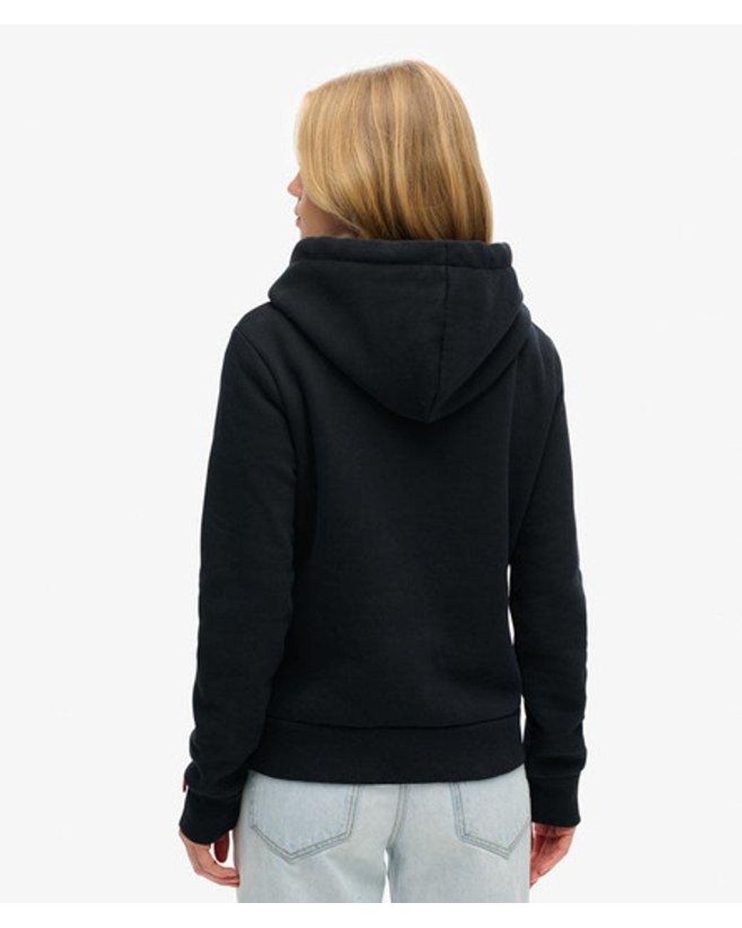 Superdry Black & Co Athletic Metallic Hoodie