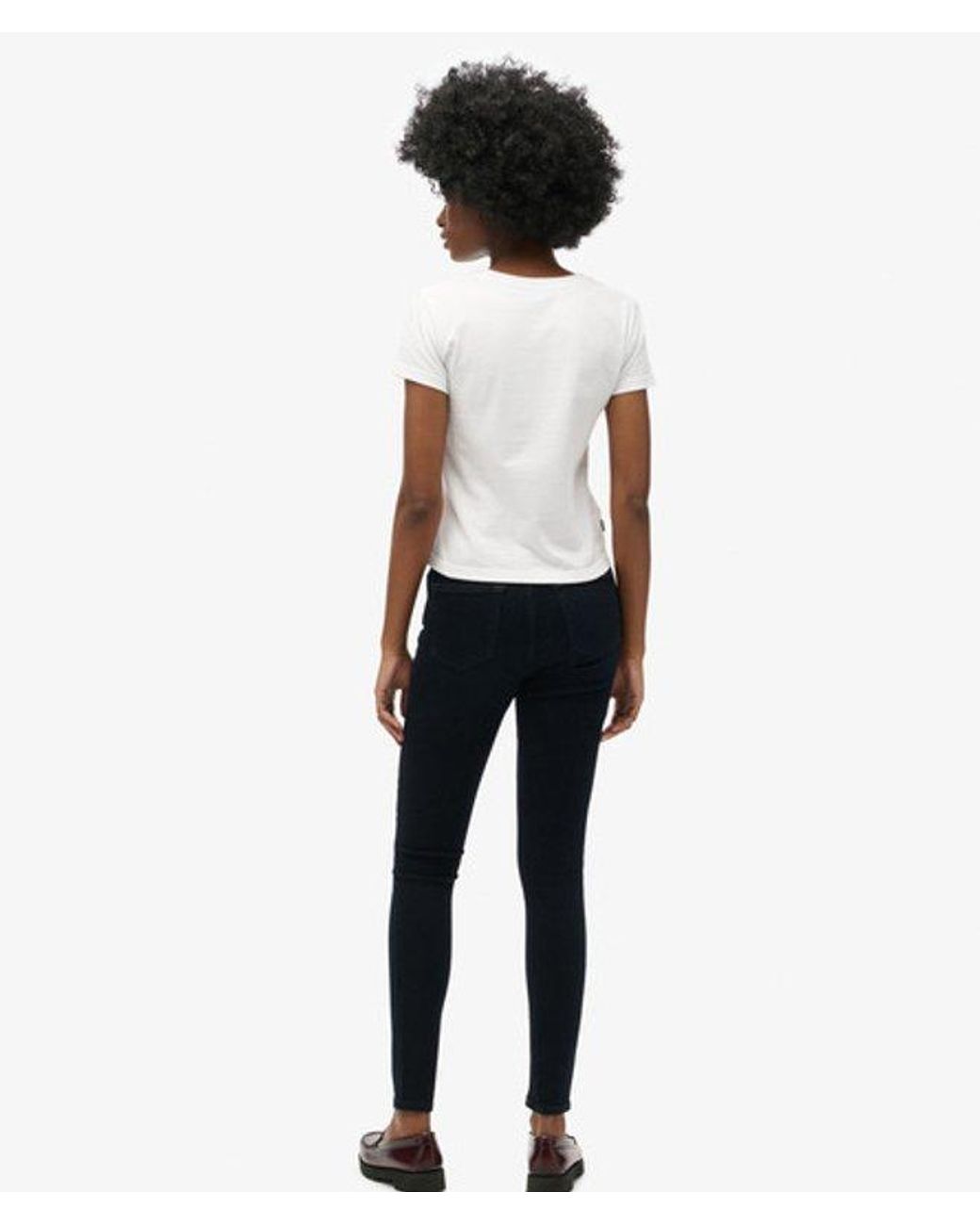 Superdry White & Co Organic Cotton High Rise Skinny Denim Jeans