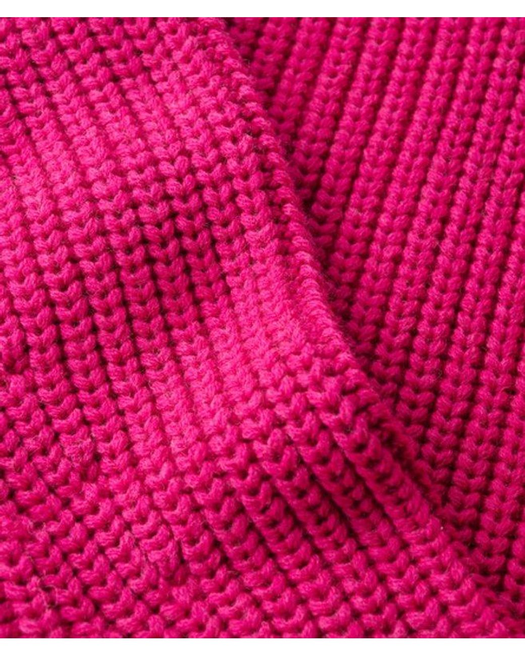 Superdry Pink Slouchy Stitch Roll Neck Knit - Size: 16