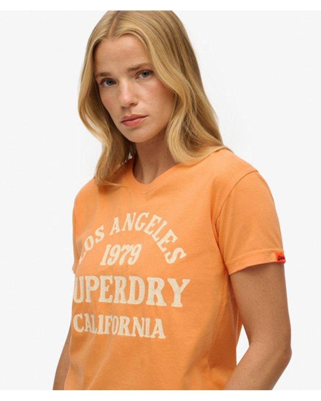 Superdry Orange & Co Surf Logo Fitted T-shirt