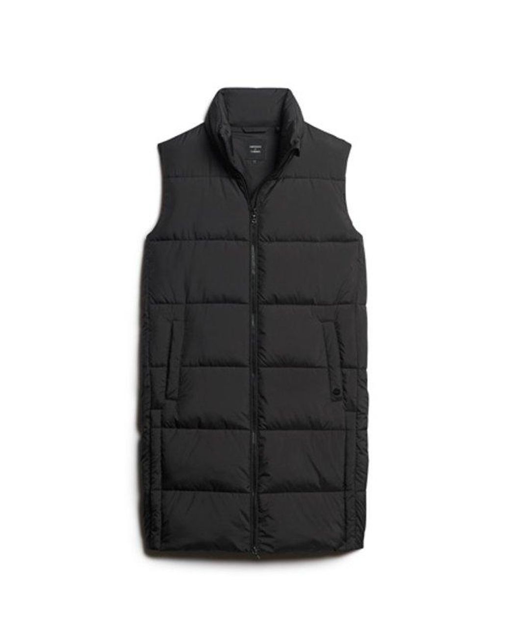 Superdry Black & Co Classic Quilted Long Gilet