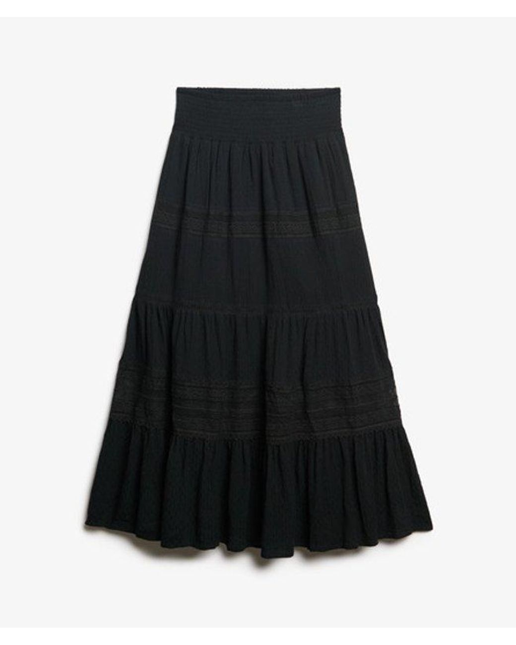 Superdry Black & Co Ibiza Maxi Skirt