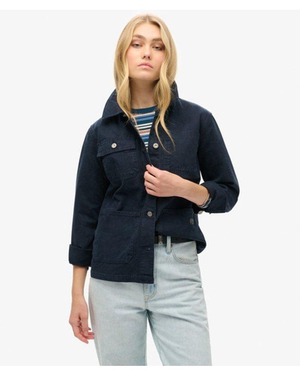 Superdry Blue & Co Canvas Chore Jacket