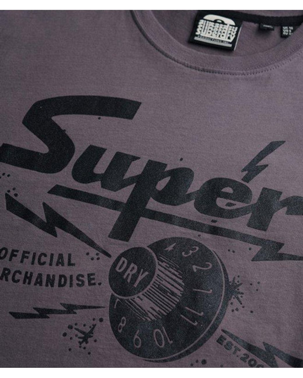 Superdry Blue & Co Band Merch Fitted T-shirt