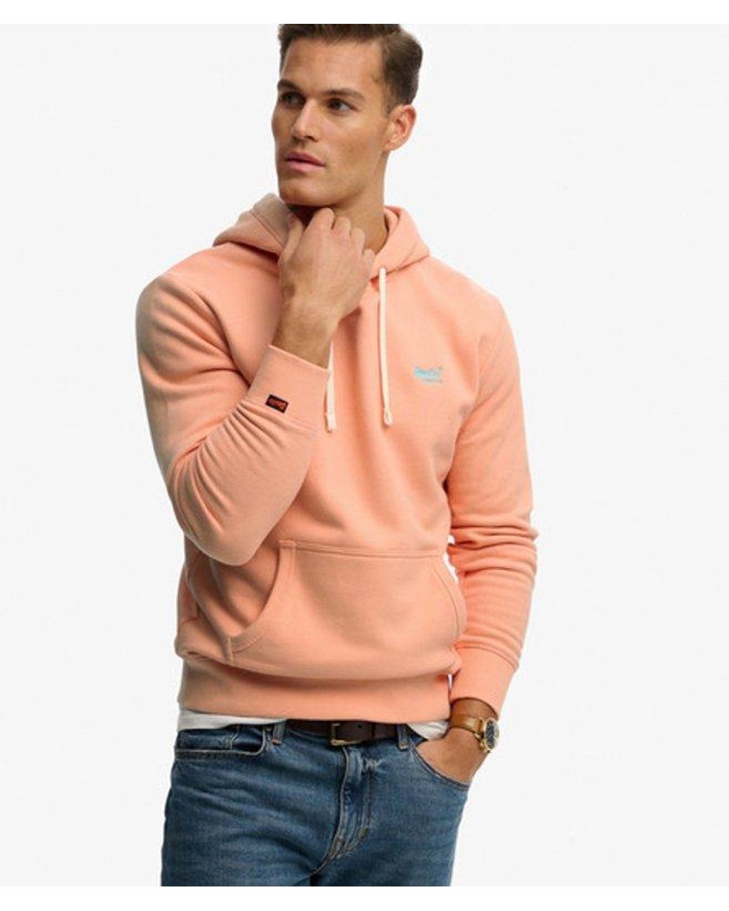 Superdry Orange & Co Essential Logo Classic Hoodie for men