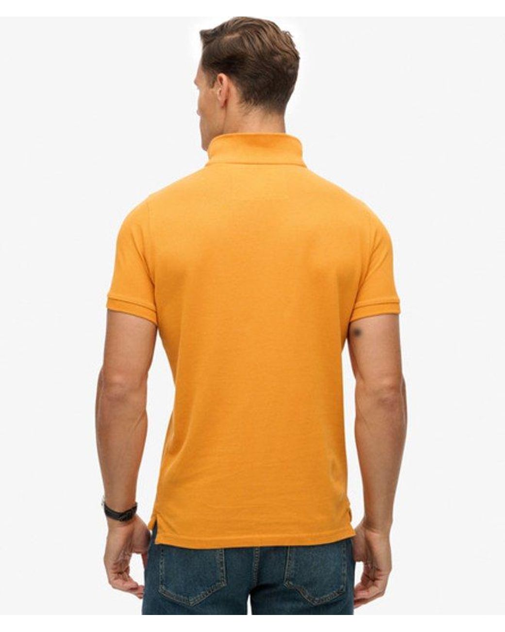 Superdry Orange & Co Vintage Athletic Embroidered Polo Shirt for men