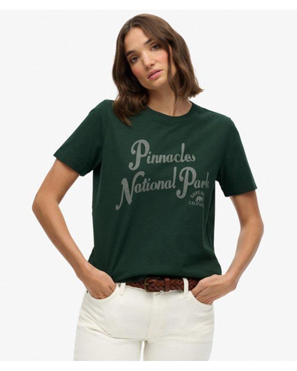Superdry Green Lo-Fi Outdoors Relaxed T-Shirt