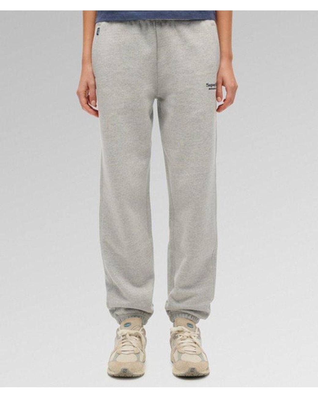 Superdry Blue Essential Logo Cuffed Joggers