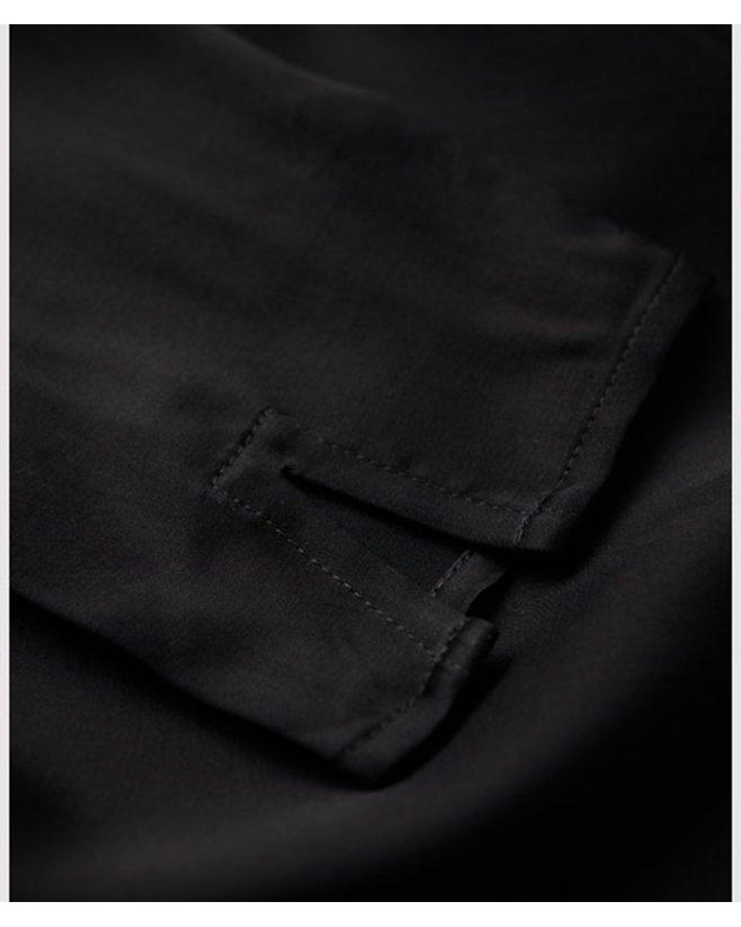 Superdry Satin Mock Neck Mini Dress Black