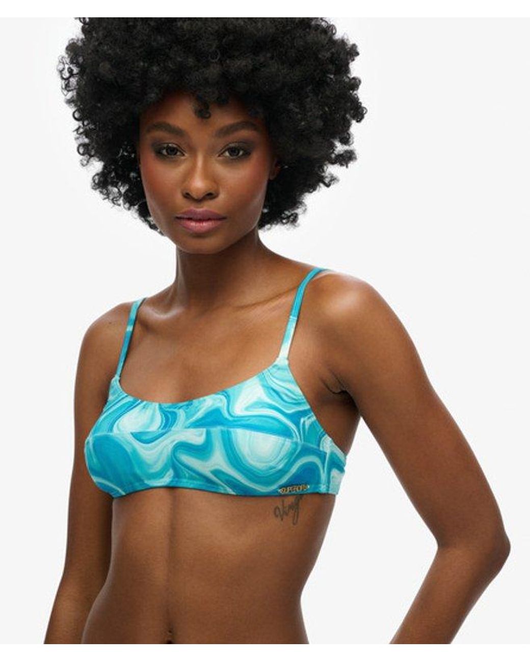 Superdry White & Co Printed Cheeky Bikini Bottoms
