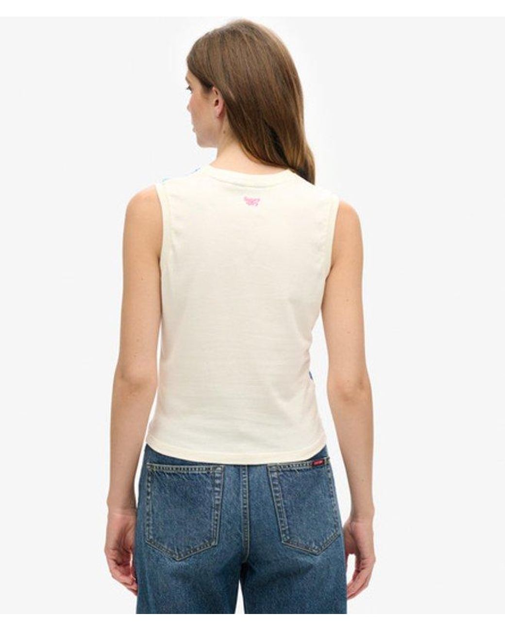 Superdry Blue & Co Sub Print Vest Top