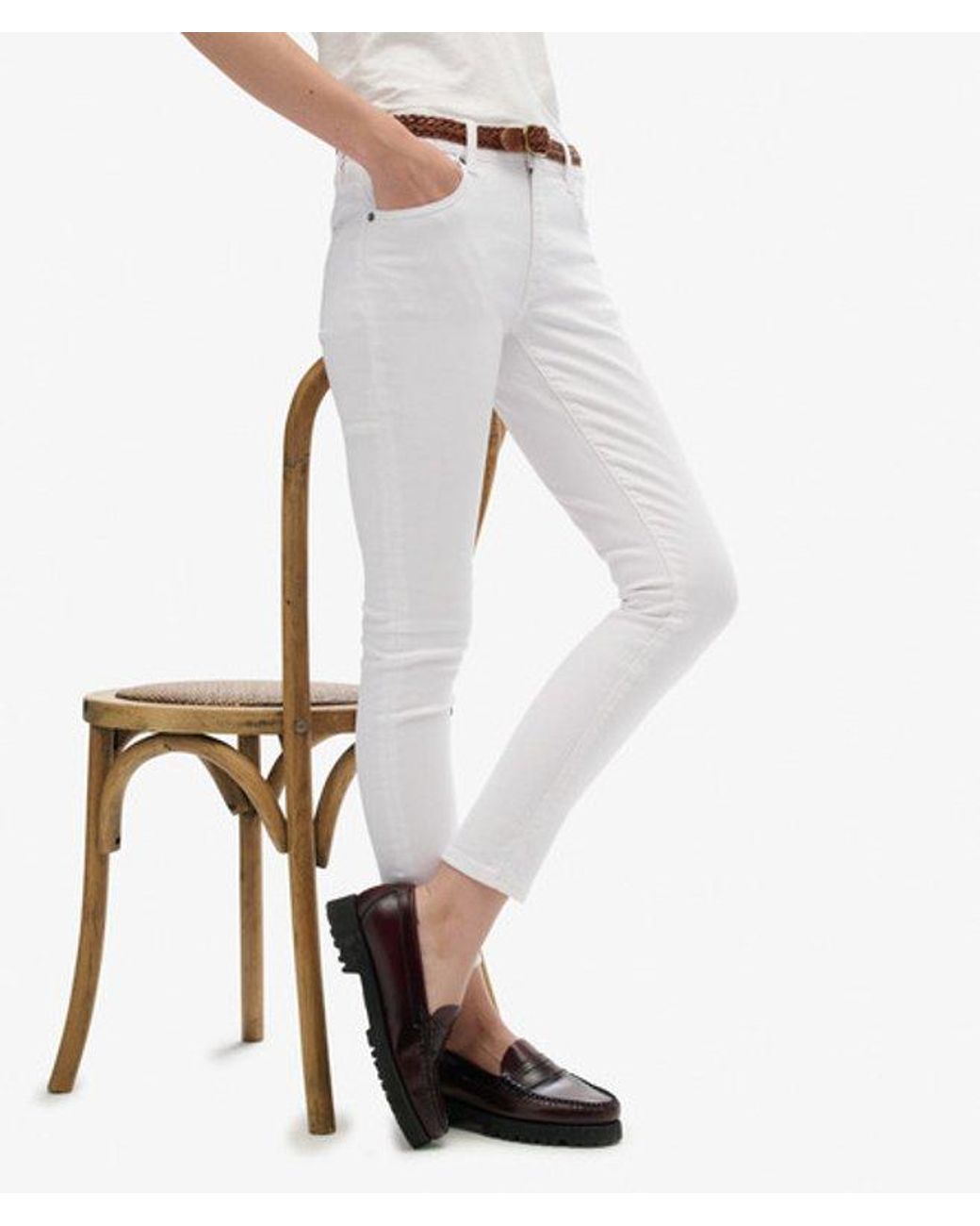 Superdry White & Co Mid Rise Skinny Jeans