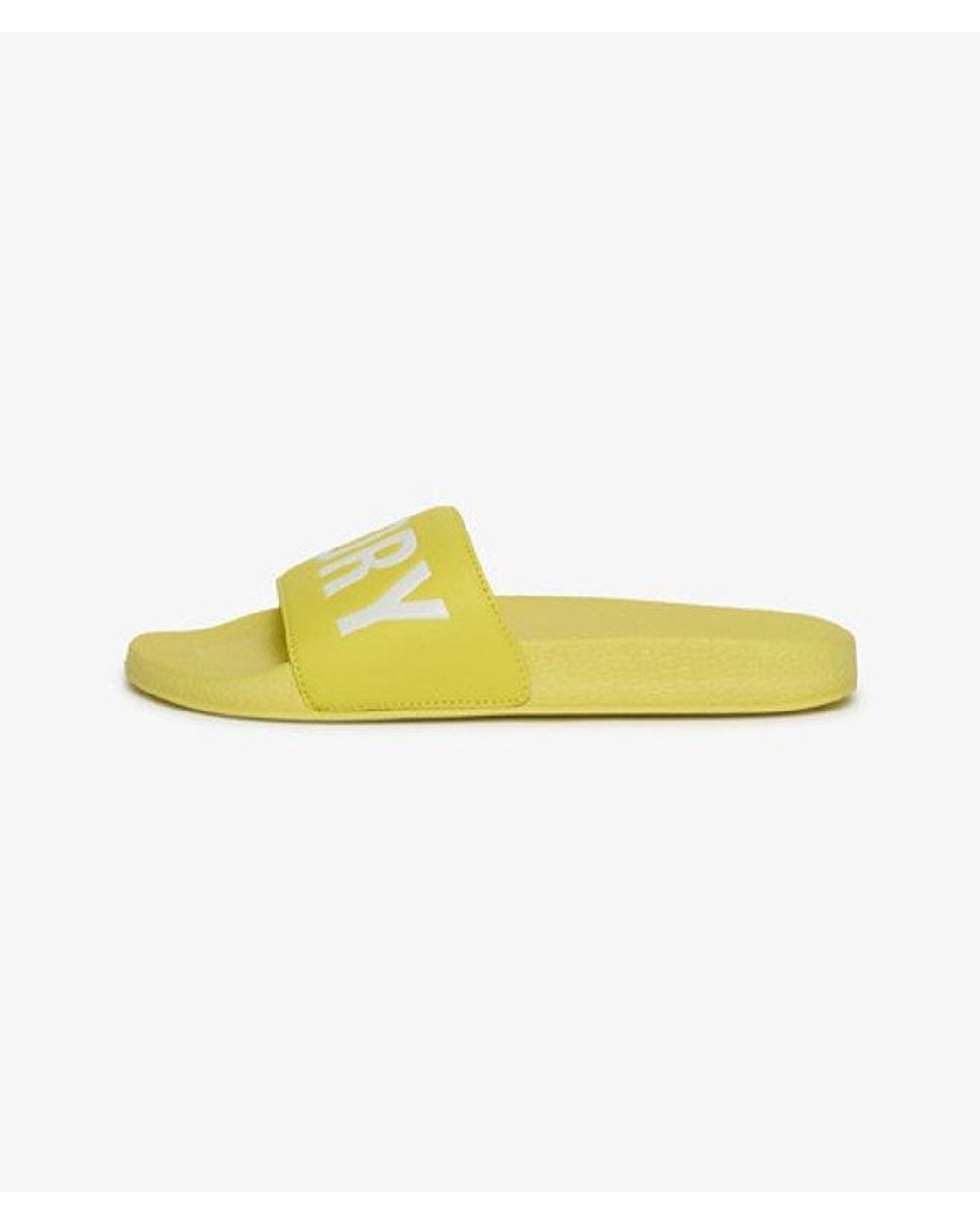 Superdry Yellow & Co Pool Sliders