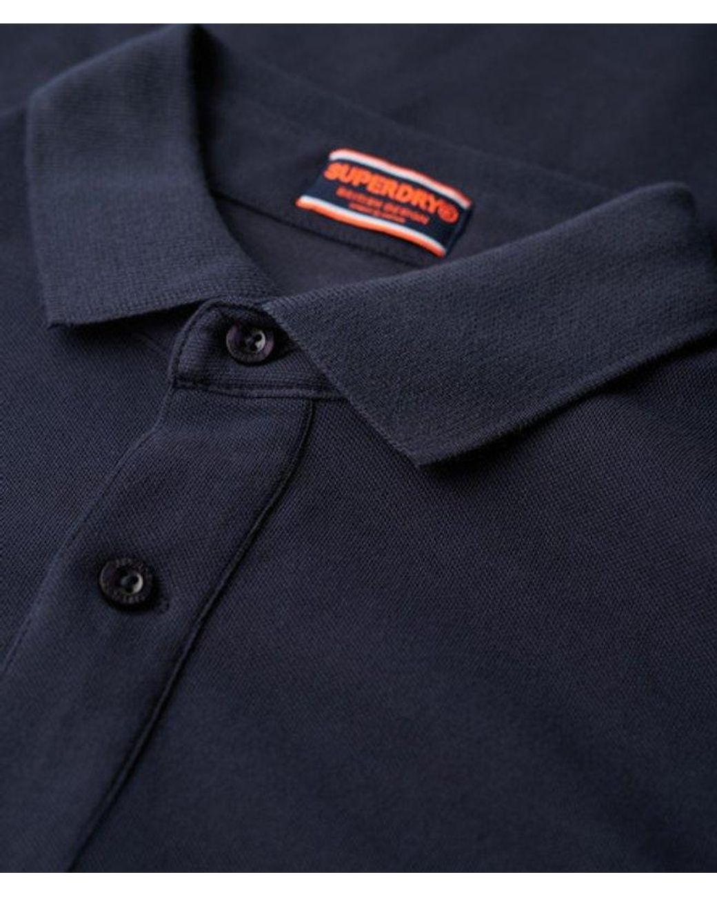 Superdry Blue & Co City Pique Polo Shirt for men