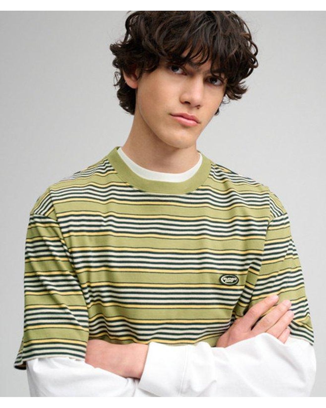 Superdry Green & Co Oversized Stripe T-shirt for men