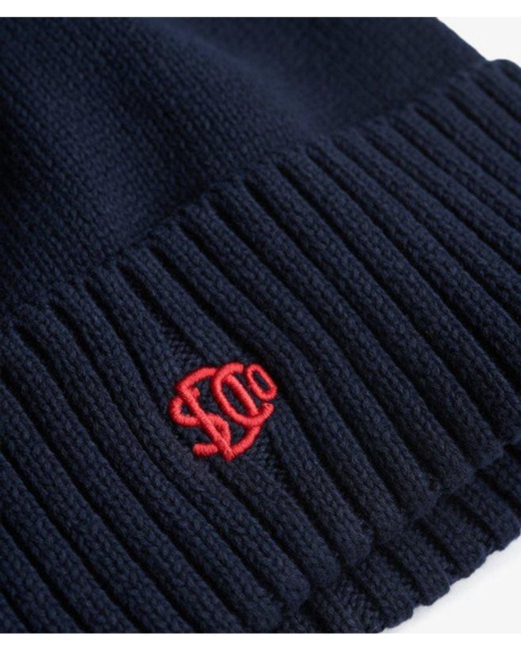 Superdry Blue Sd Logo Beanie Hat for men