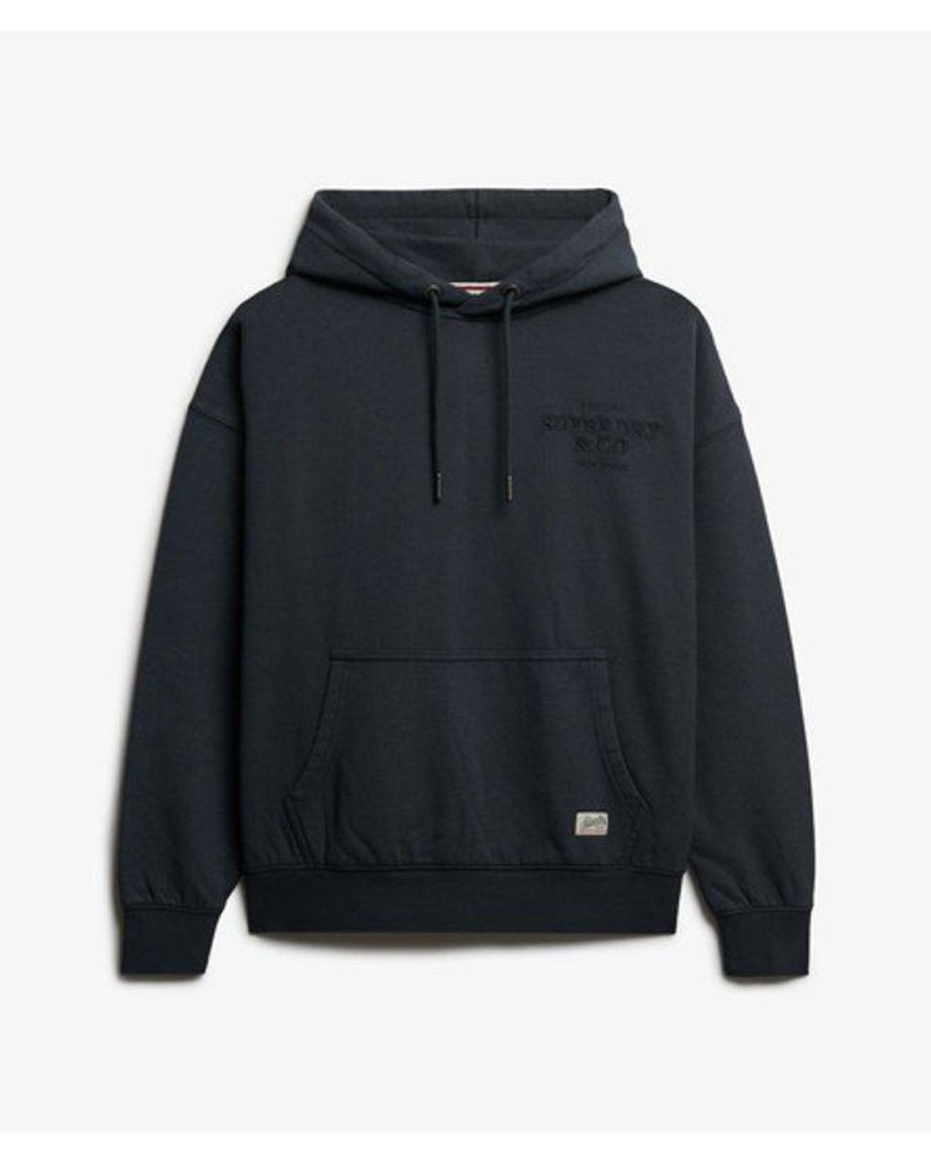 Superdry Blue & Co Luxe Casual Embroidered Relaxed Hoodie