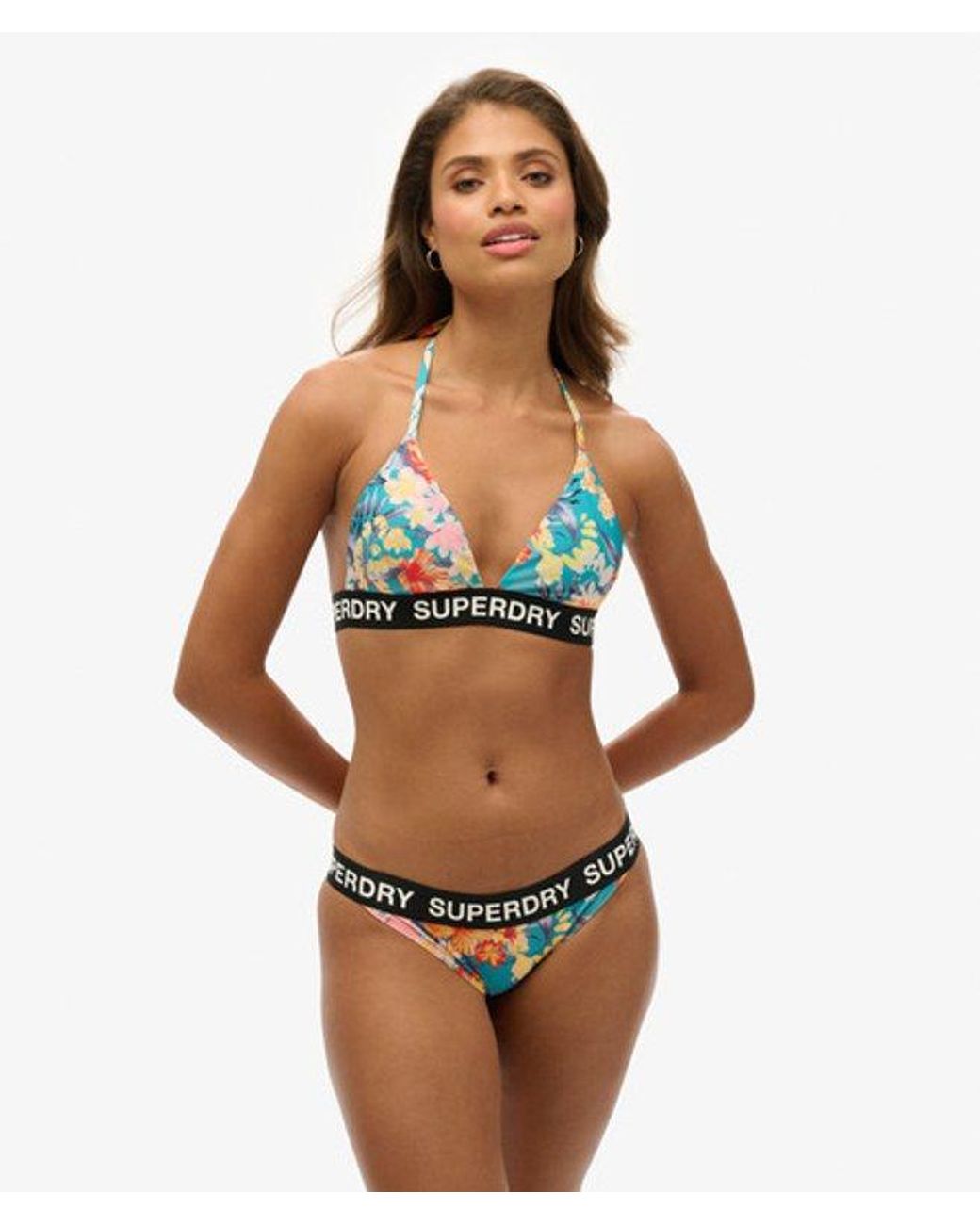 Superdry White & Co Logo Classic Bikini Briefs
