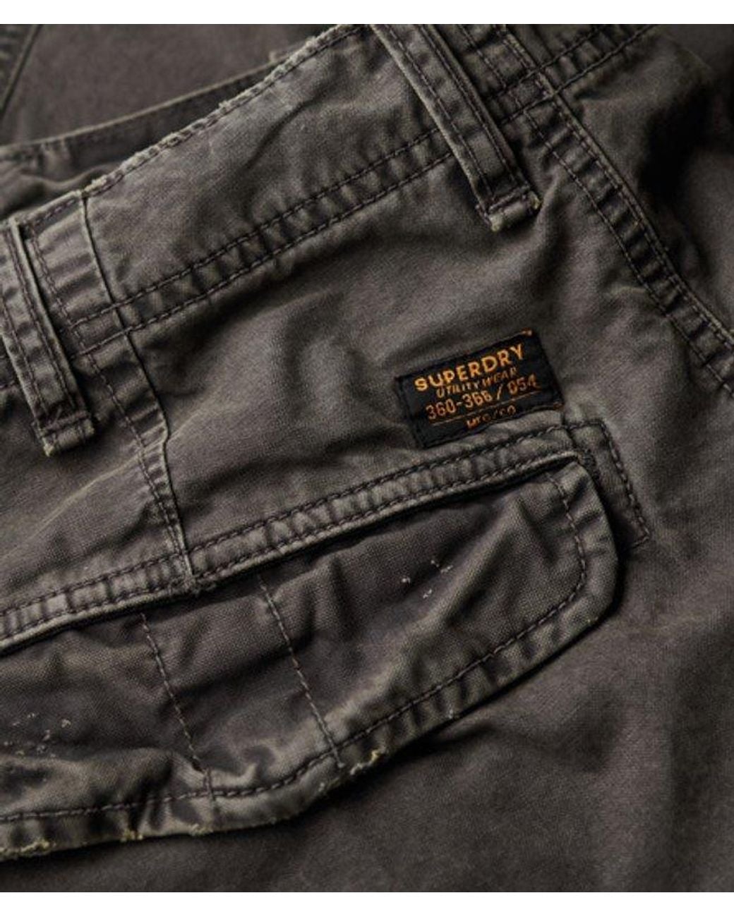 Superdry Gray & Co Organic Cotton baggy Cargo Pants for men