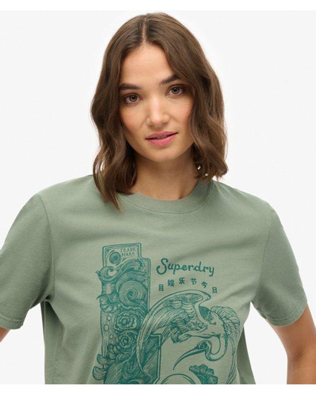 Superdry Green & Co Tokyo Narrative Relaxed T-shirt