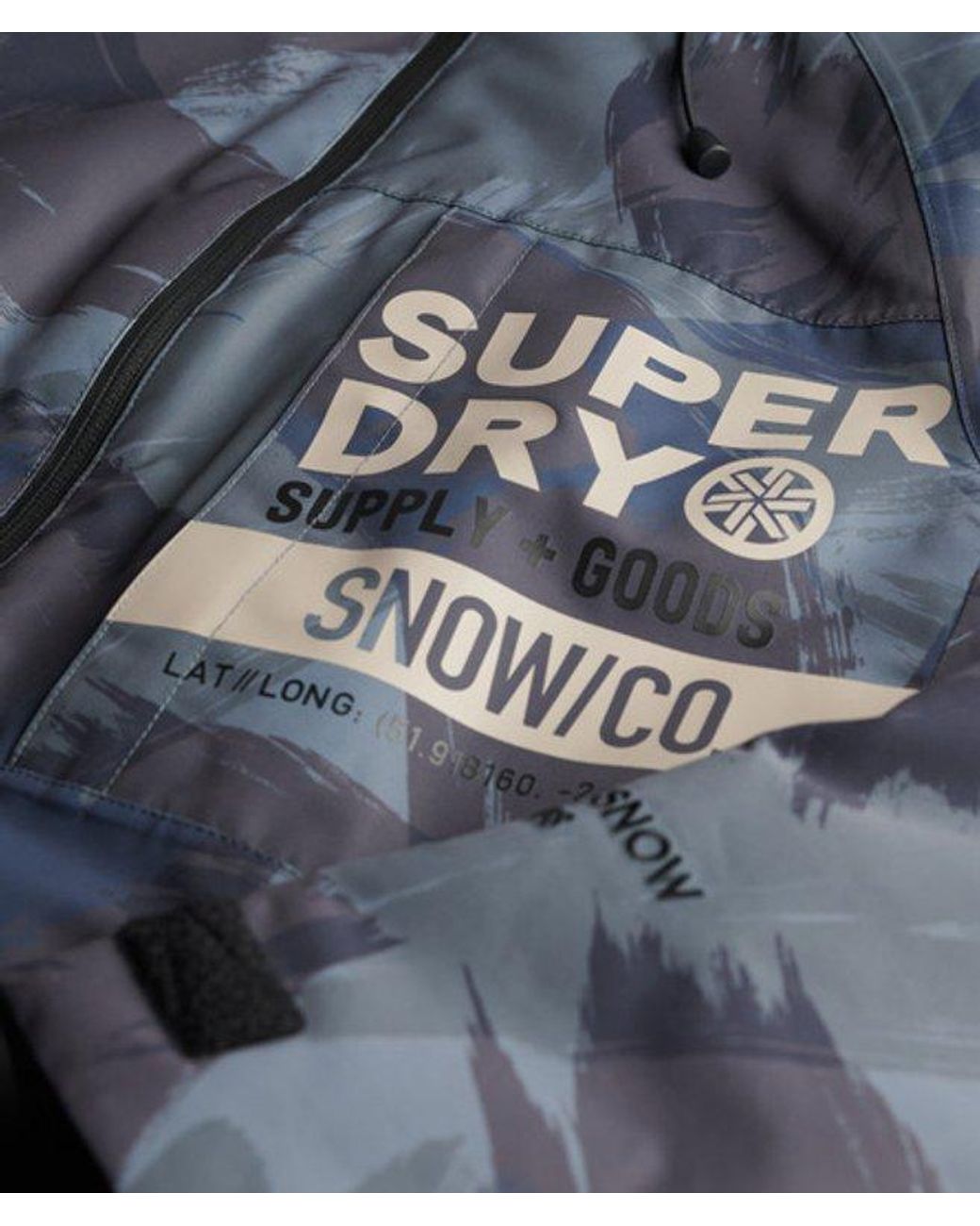 Superdry Gray Ski Freestyle Core Jacket for men