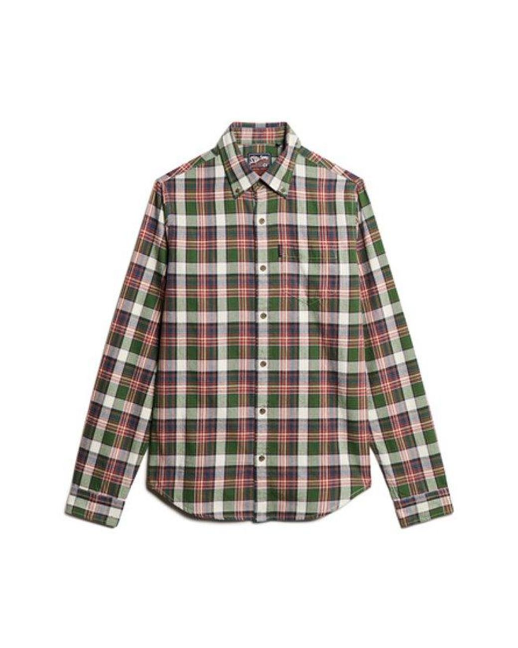 Superdry Black & Co Organic Cotton Vintage Check Shirt for men