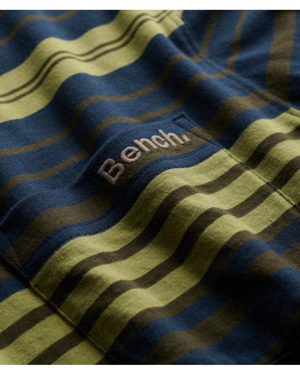 Superdry Blue Bench X & Co Bench Oversized Stripe Long Sleeve Top for men
