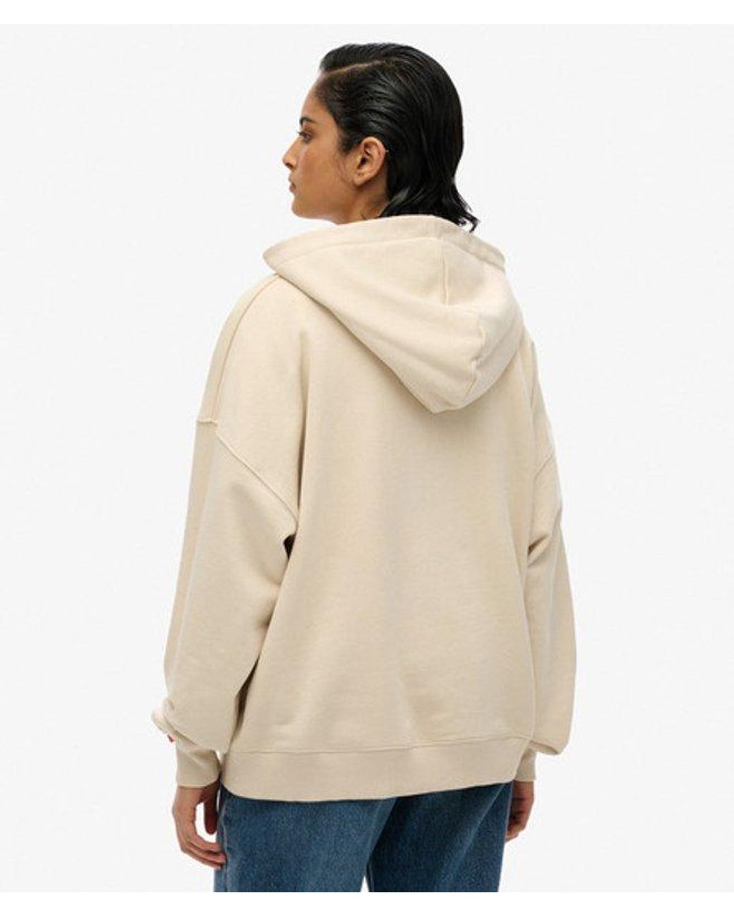 Superdry Natural Tokyo Vintage Logo Relaxed Hoodie