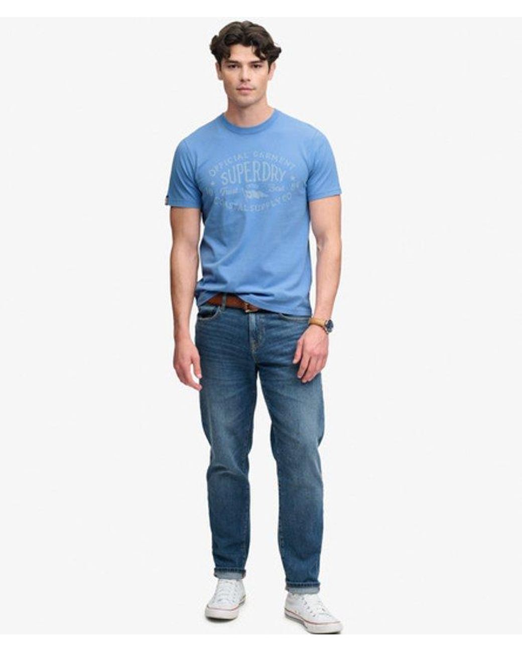 Superdry Blue & Co Lo-fi Dockside T-shirt for men