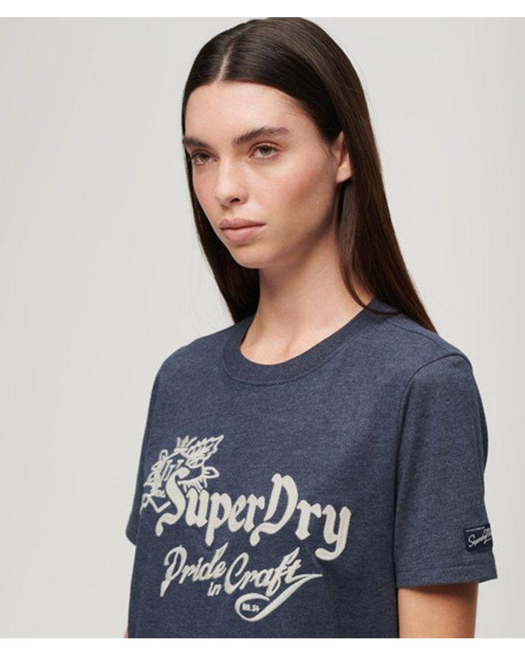Superdry Blue & Co Vintage Pride In Craft T-shirt