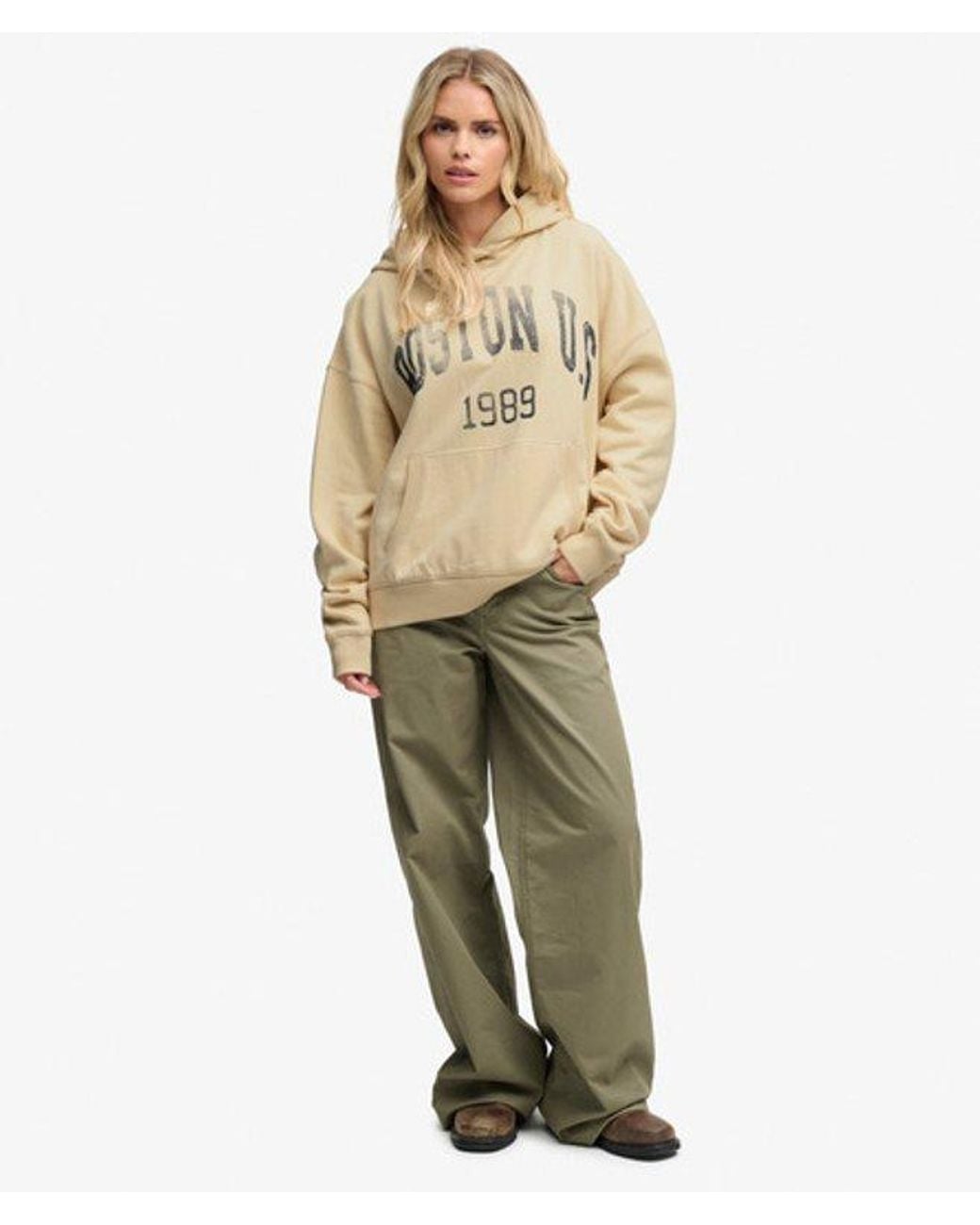 Superdry Natural & Co Athletic Essentials Relaxed Hoodie