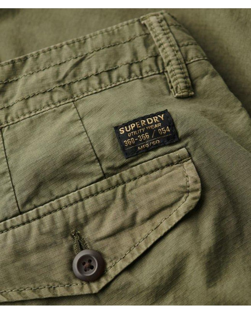Superdry & Co Parachute Light Shorts Relaxed Pasvorm in het Green voor heren
