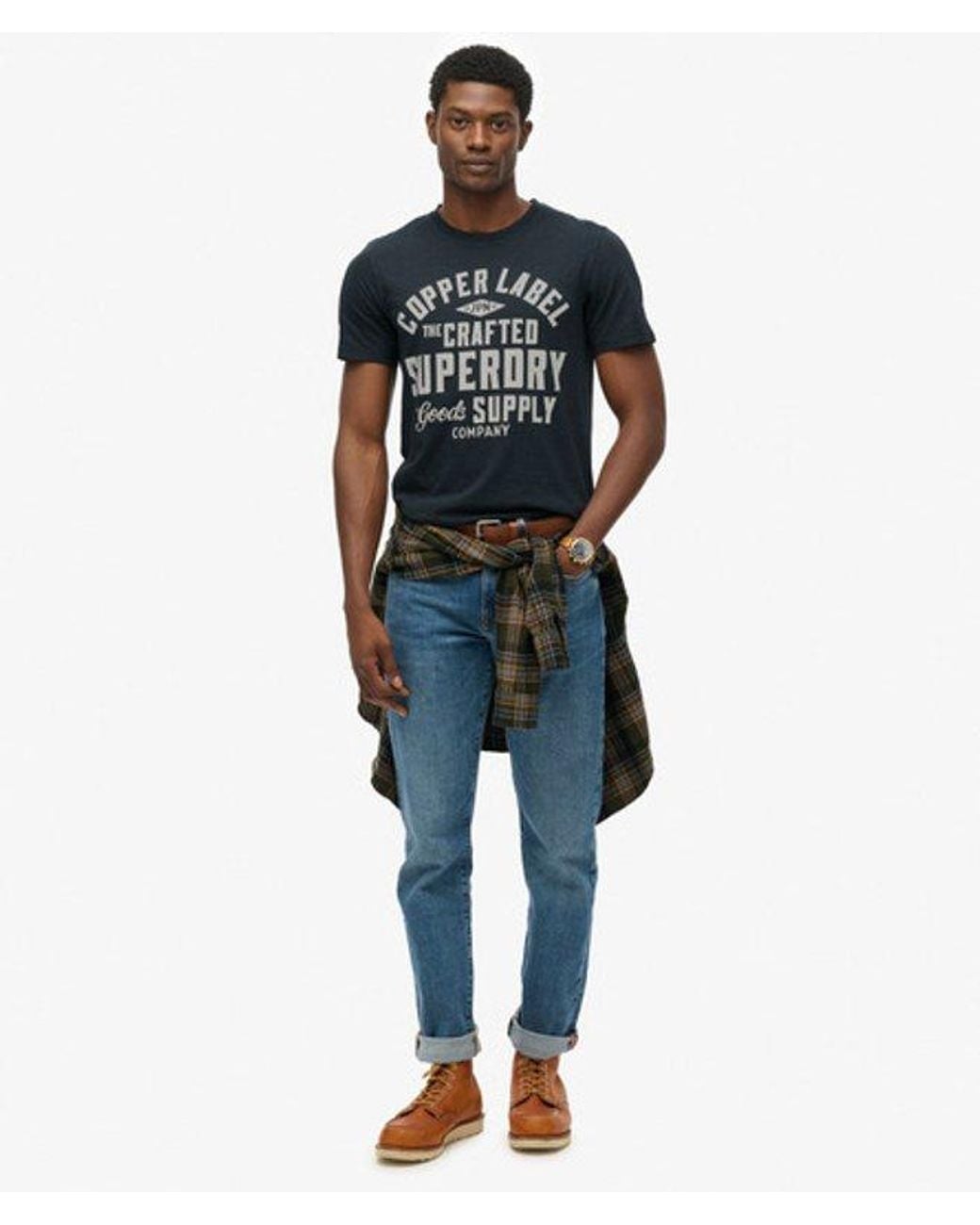 Superdry Blue & Co Copper Label Relaxed T-shirt for men