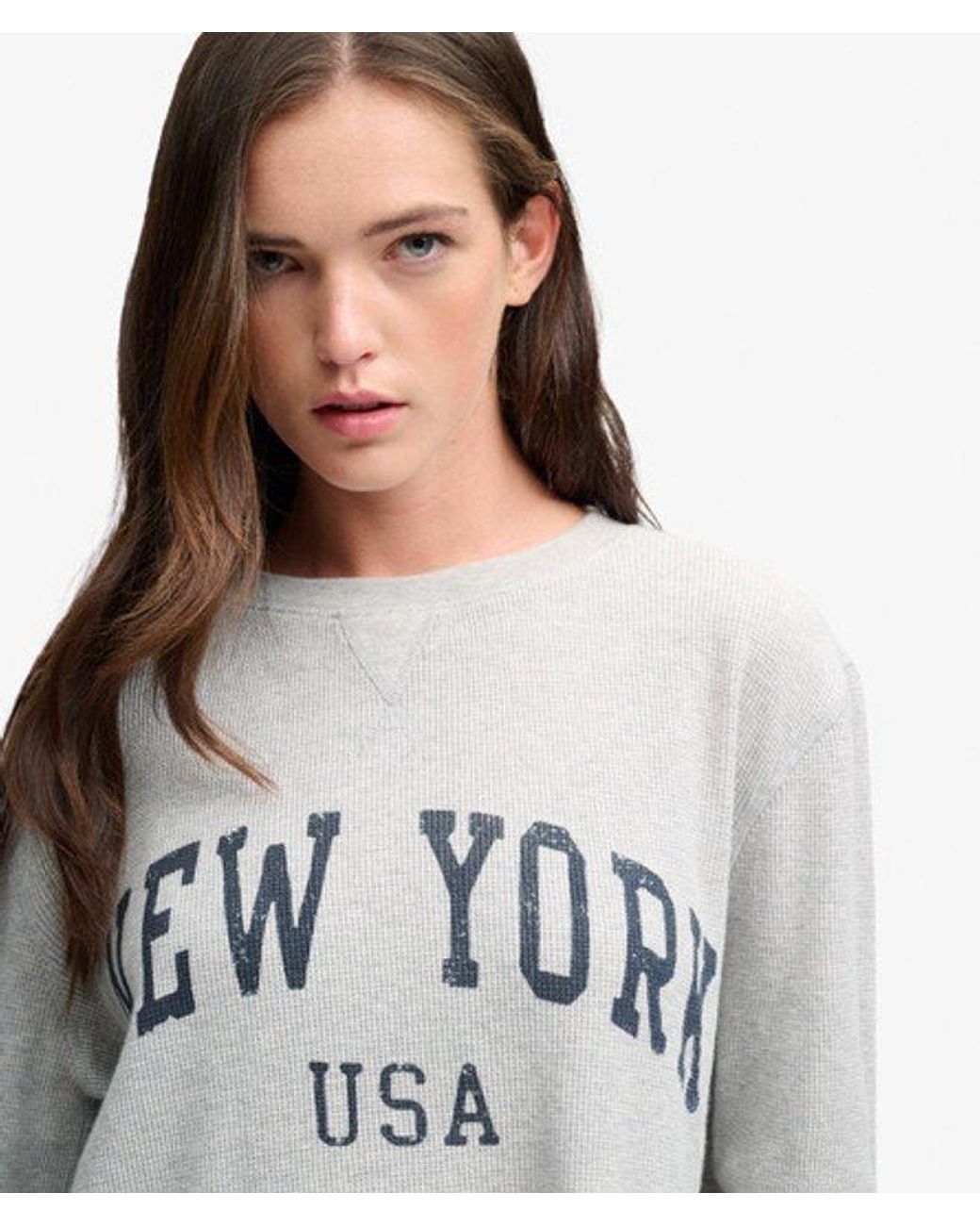 Superdry White & Co Athletic Essential Graphic Long Sleeve Top