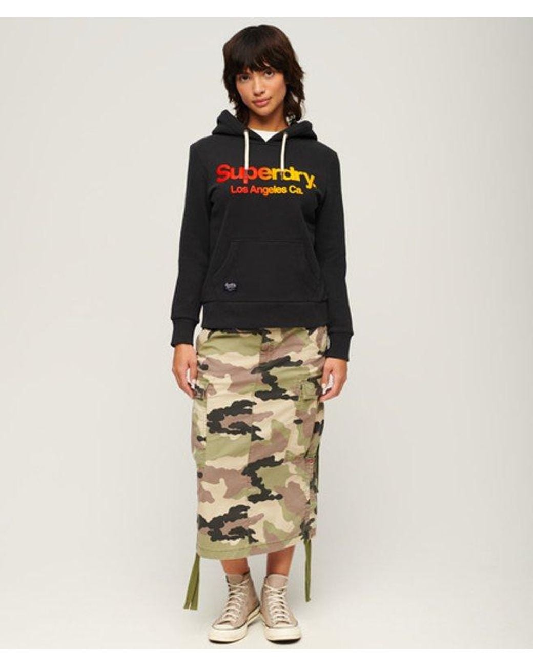 Superdry Black & Co Tonal Rainbow Hoodie