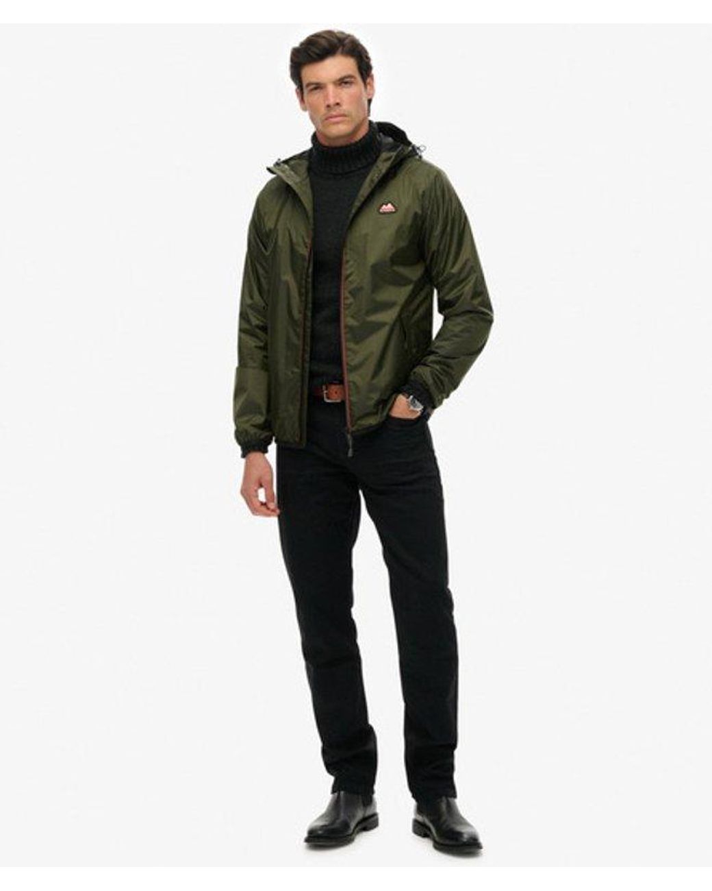 Superdry Green & Co Essential Tri Windbreaker Jacket for men