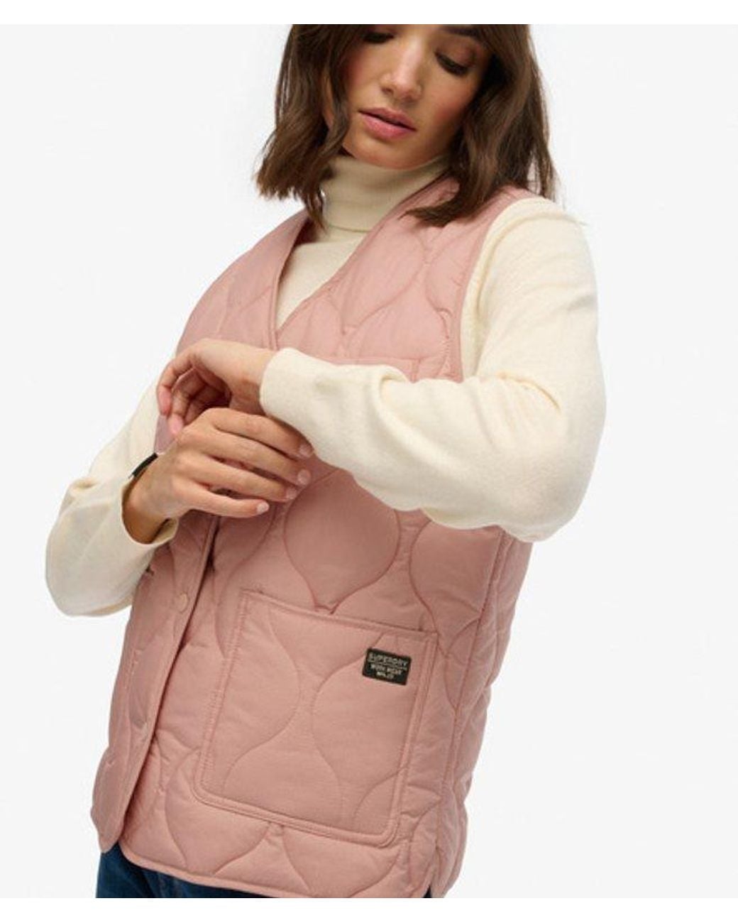 Superdry Blue & Co Quilted Lite Liner Gilet