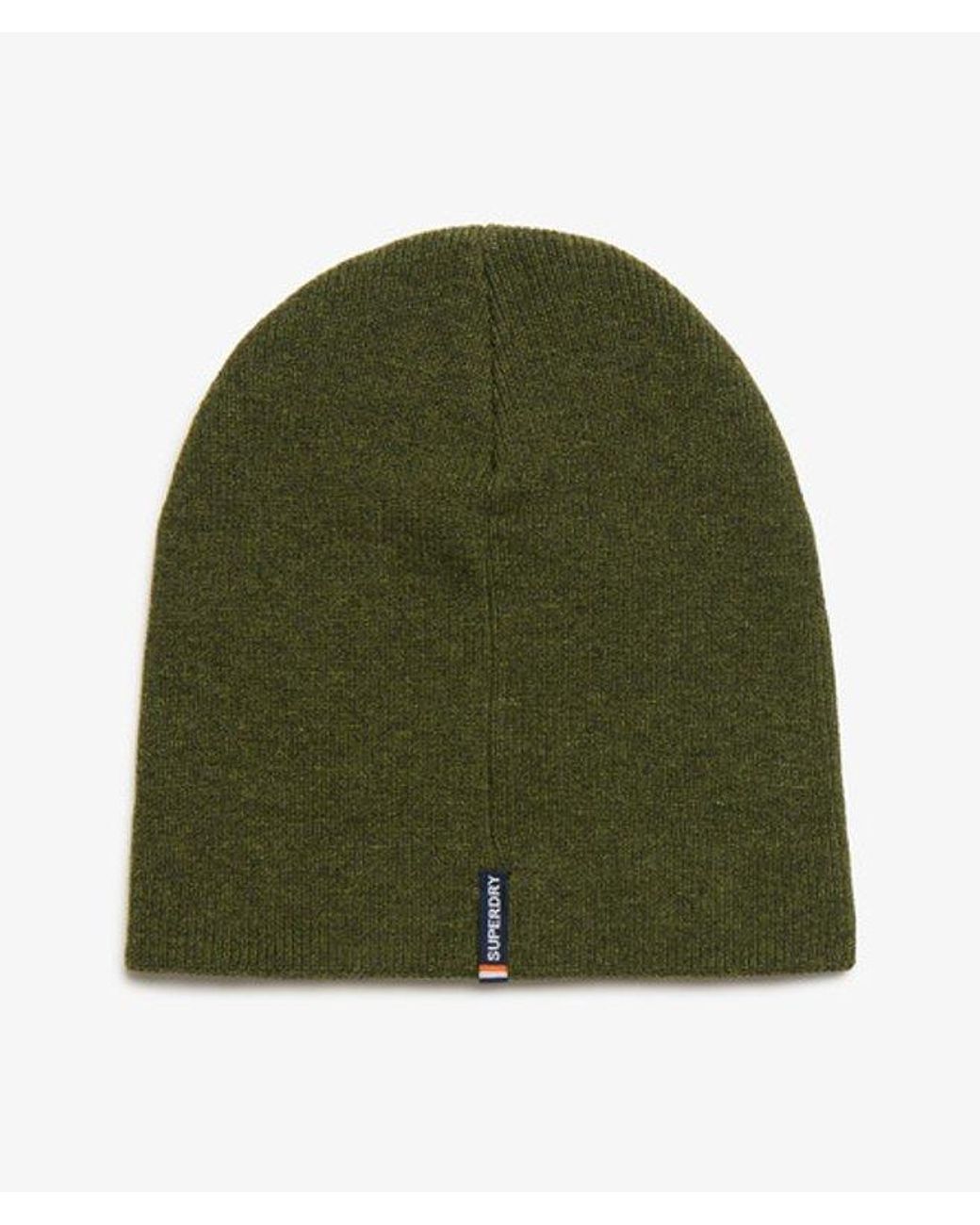 Superdry Green & Co Essential Logo Knitted Beanie Hat for men