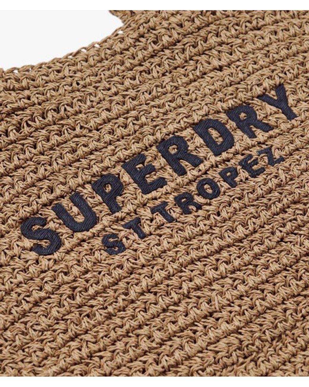 Superdry Natural & Co Crochet City Tote Bag