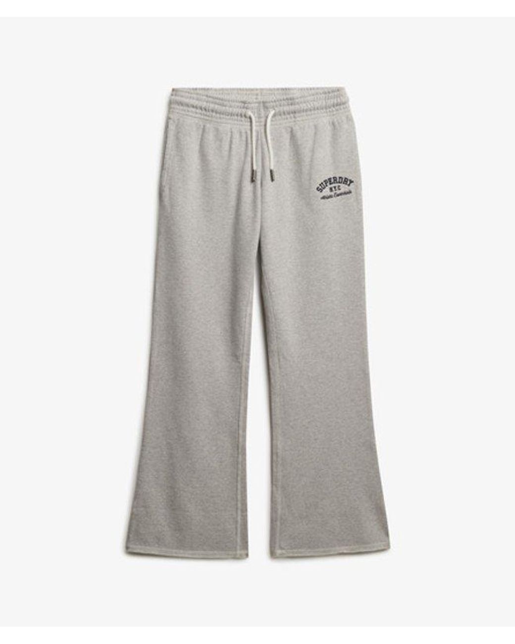 Superdry Natural & Co Athletic Embroidered Flare joggers