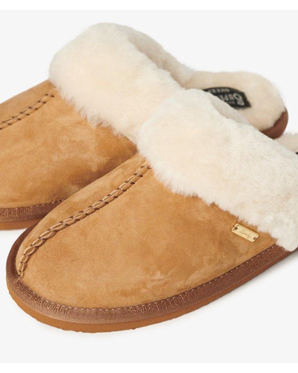 Superdry White & Co Classic Suede Mule Slippers