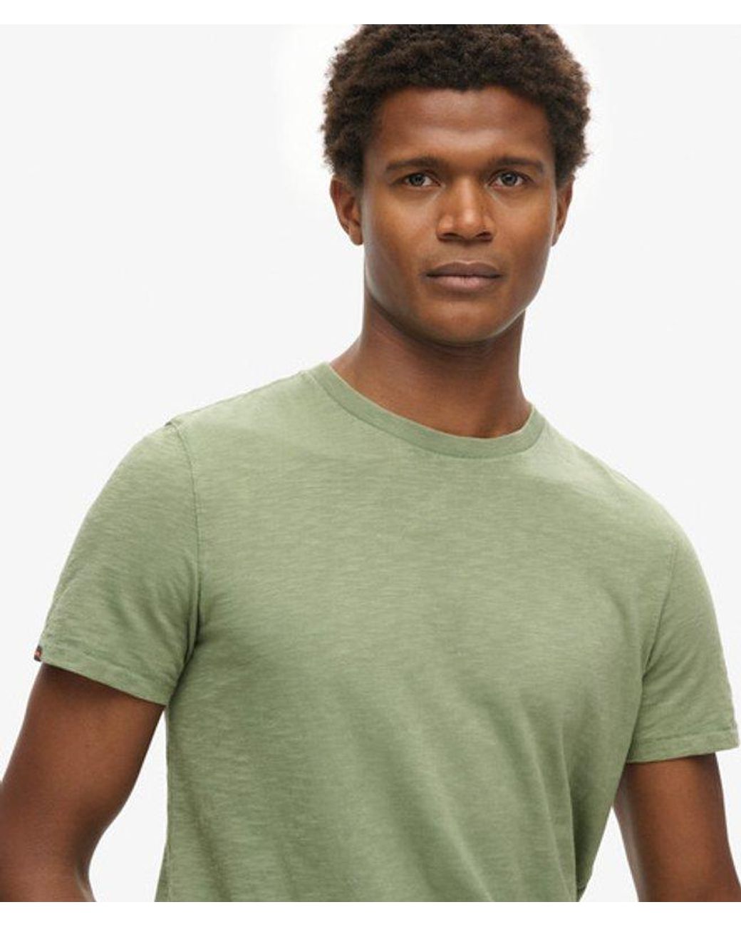 Superdry Green & Co Crew Neck Slub Short Sleeved T-shirt for men