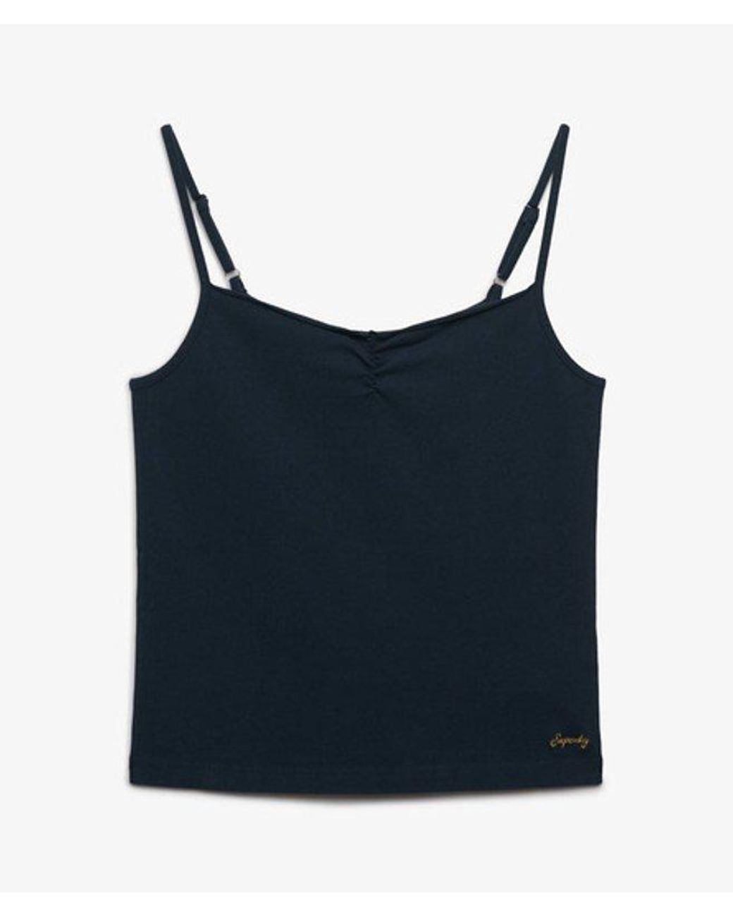 Superdry Blue & Co Athletic Essentials Gathered Cami Top